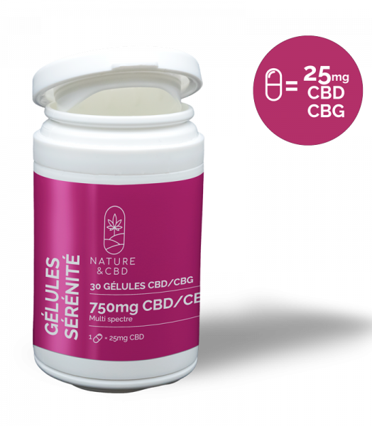 Gélule CBD/CBG Symbiose SERENITE