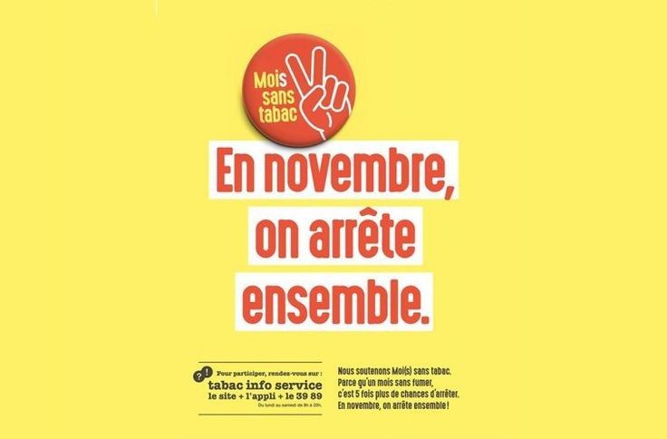 NOVEMBRE LE MOIS SANS TABAC