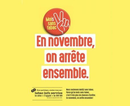 NOVEMBRE LE MOIS SANS TABAC